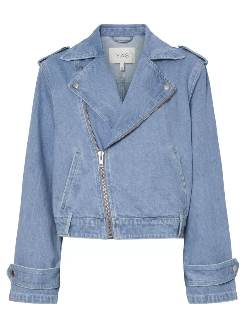 Outerwear>Yas ABIGAIL DENIM JACKET MediumBlueDenim