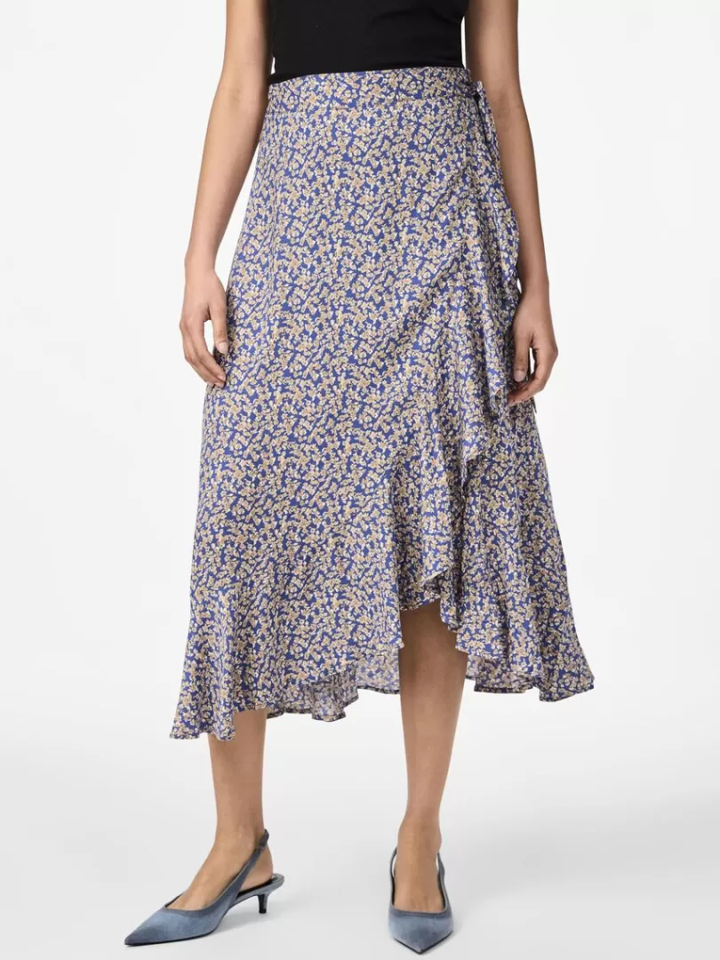 Skirts>Yas ALIRA WRAP SKIRT Bluing