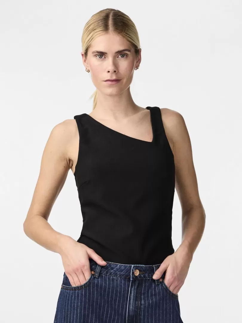 Tops & T-Shirts>Yas ANTILA SLEEVELESS TOP Black