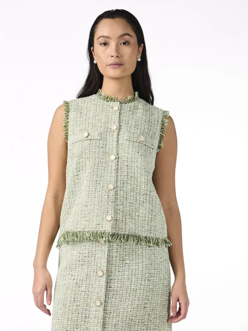 Knitwear | Blazers>Yas ASARA KNITTED VEST Sage