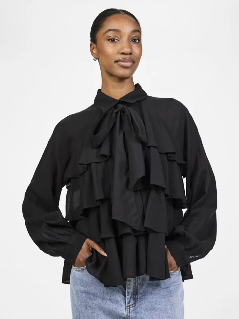 Tops & T-Shirts>Yas AYA BLOUSE Black