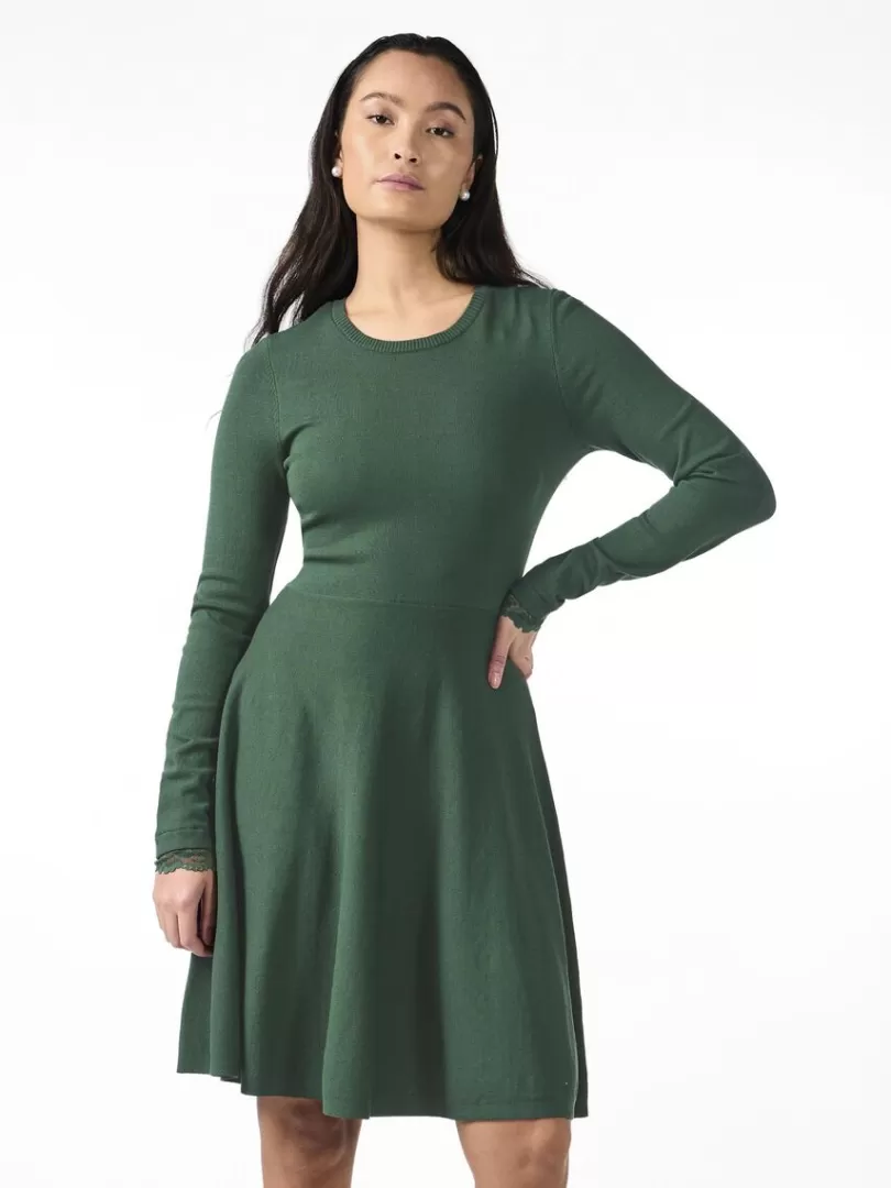 Knitwear | Dresses>Yas BECCO KNITTED DRESS Sycamore