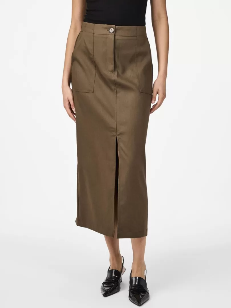 Skirts>Yas CAPPA MIDI SKIRT Capers