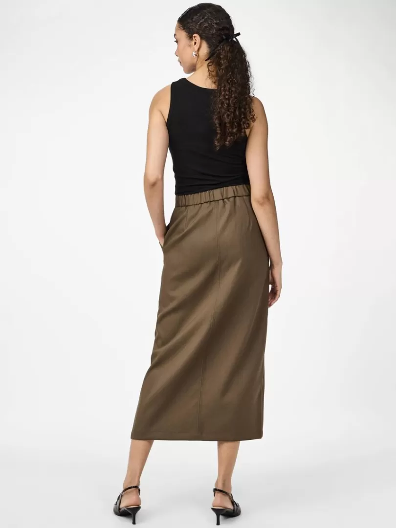 Skirts>Yas CAPPA MIDI SKIRT Capers