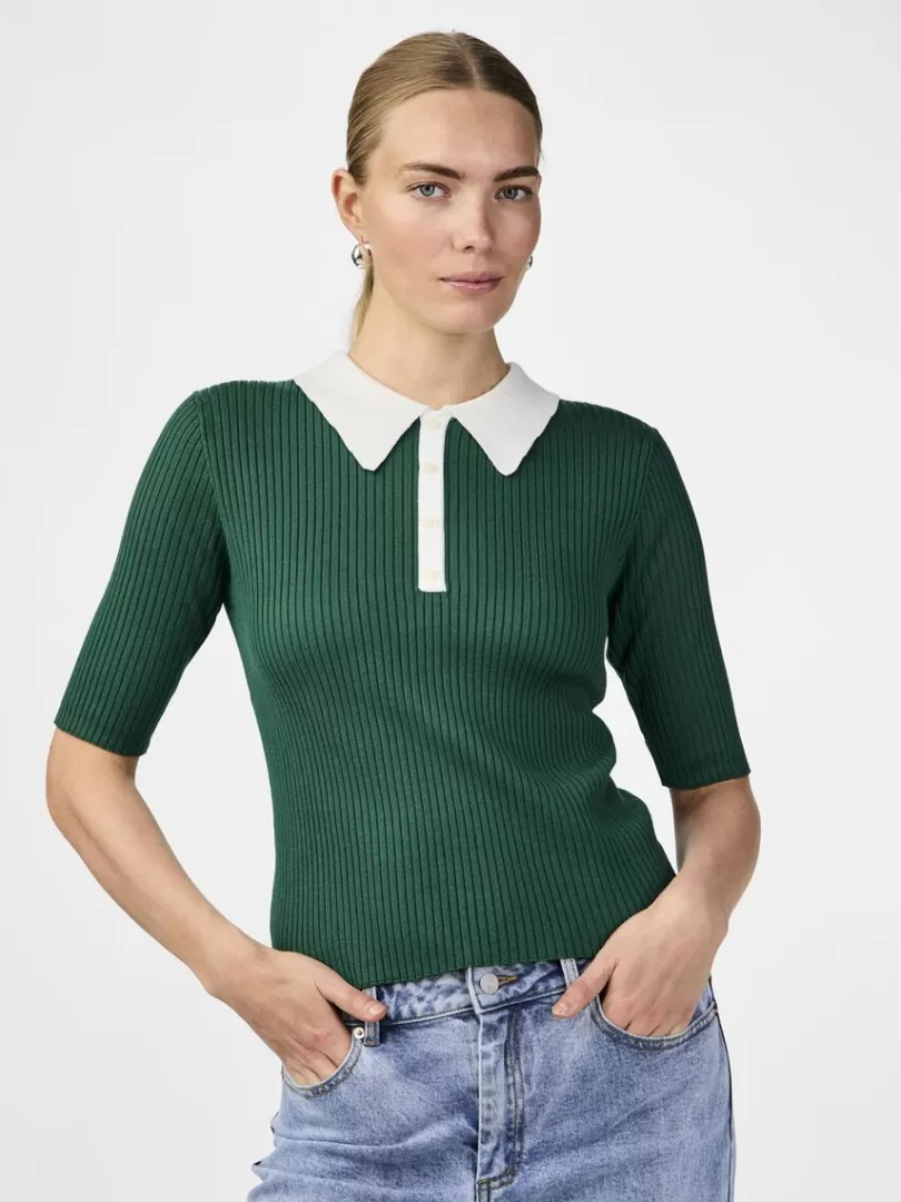 Knitwear | Tops & T-Shirts>Yas CARDI KNITTED TOP GreenJacket