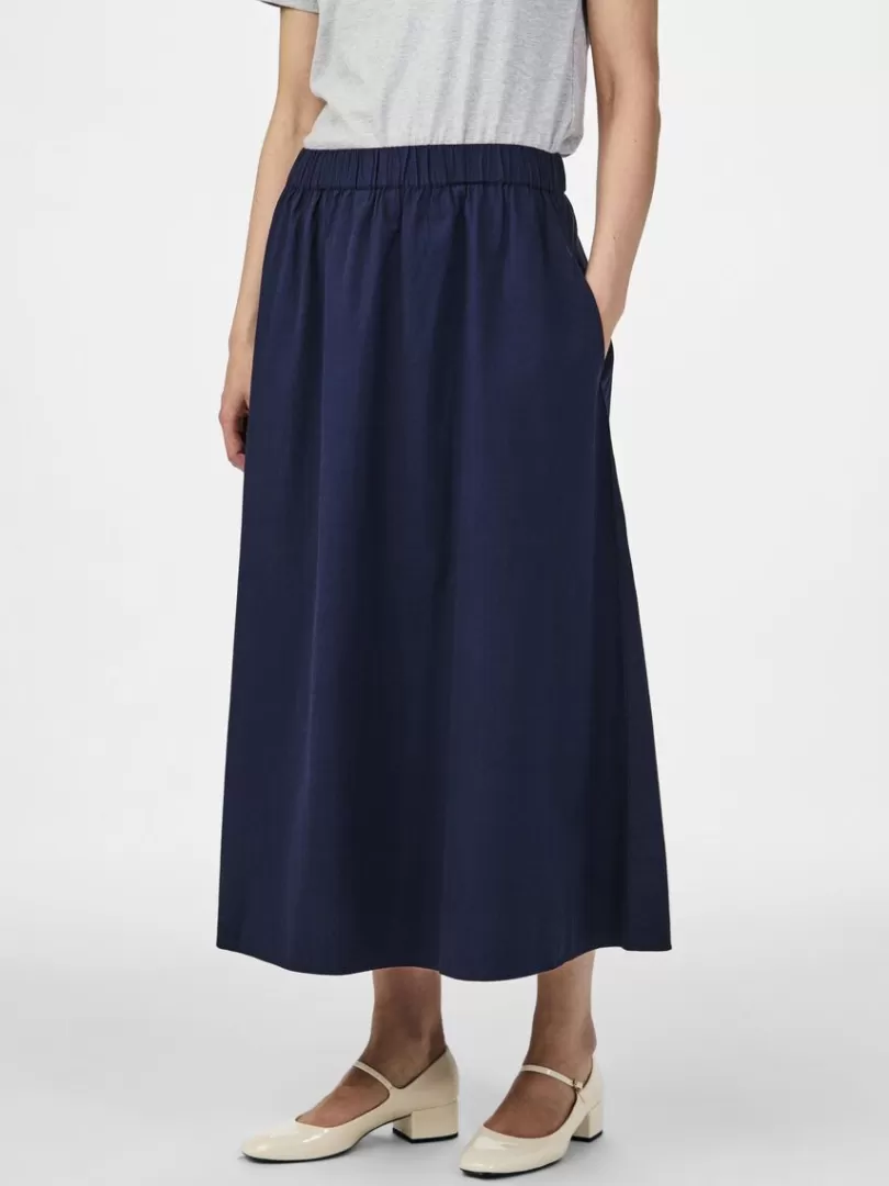 Skirts>Yas COTMA MIDI SKIRT NavyBlazer