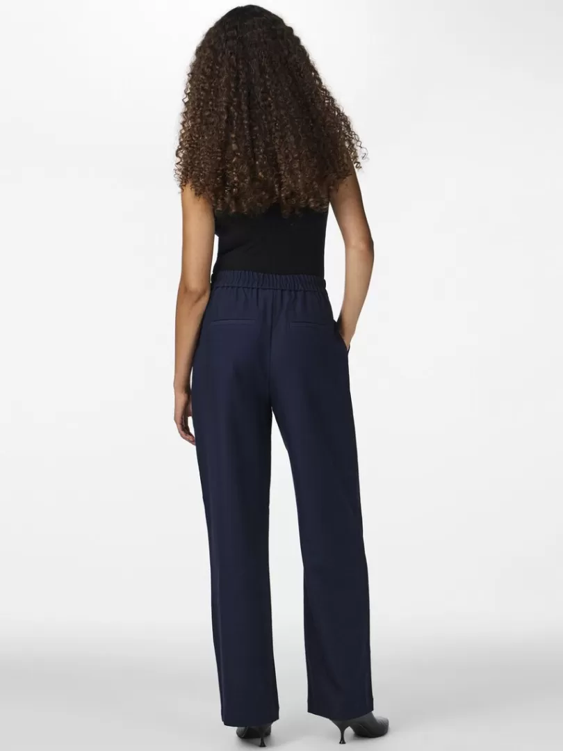 Trousers>Yas DAKOTA HIGH WAISTED TROUSERS NavyBlazer