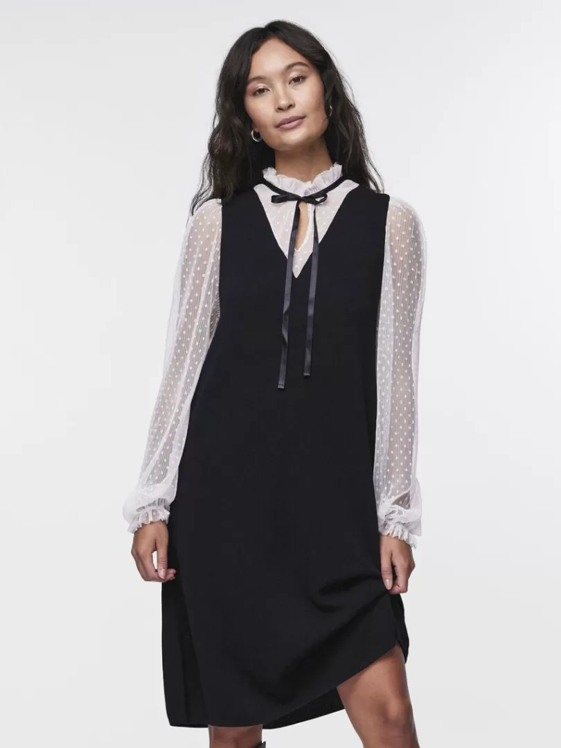 Knitwear | Dresses>Yas DANNIE KNITTED DRESS Black