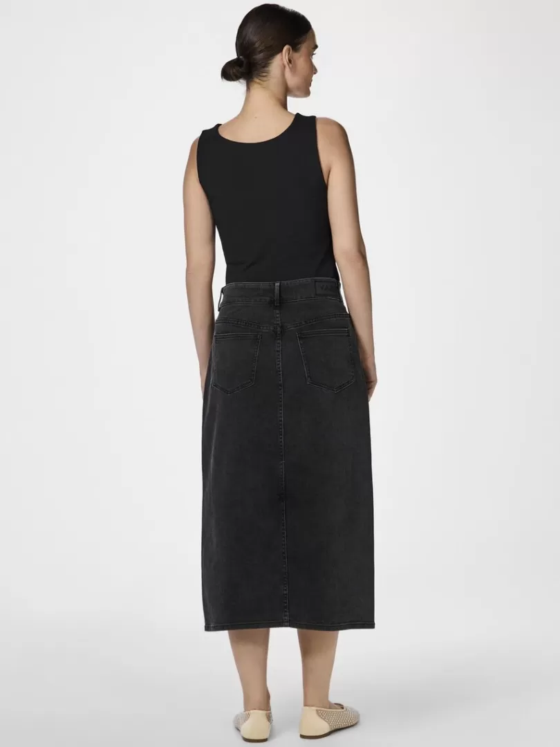 Skirts>Yas DOLMA DENIM SKIRT DarkGreyDenim