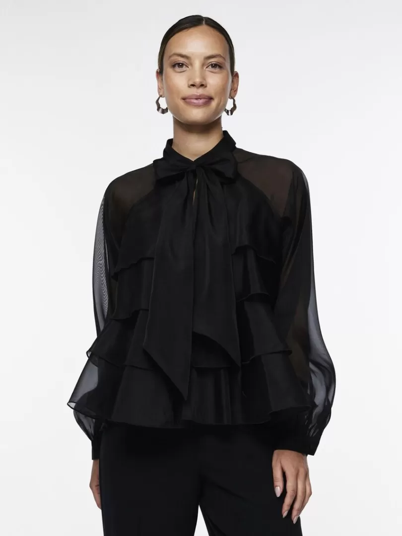 Shirts | Tops & T-Shirts>Yas ELOISE BLOUSE Black