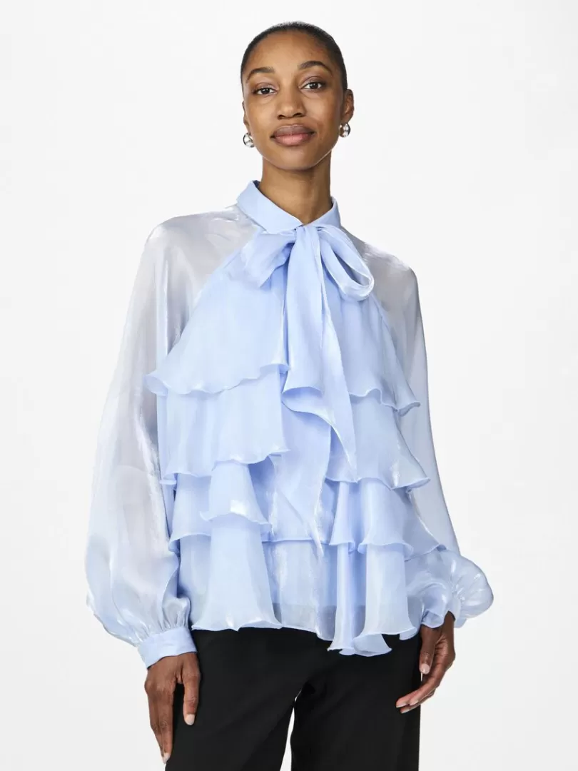 Tops & T-Shirts>Yas ELOISE BLOUSE VistaBlue