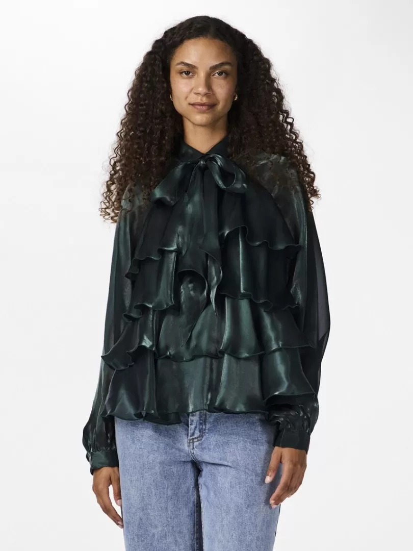 Tops & T-Shirts>Yas ELOISE BLOUSE Sycamore