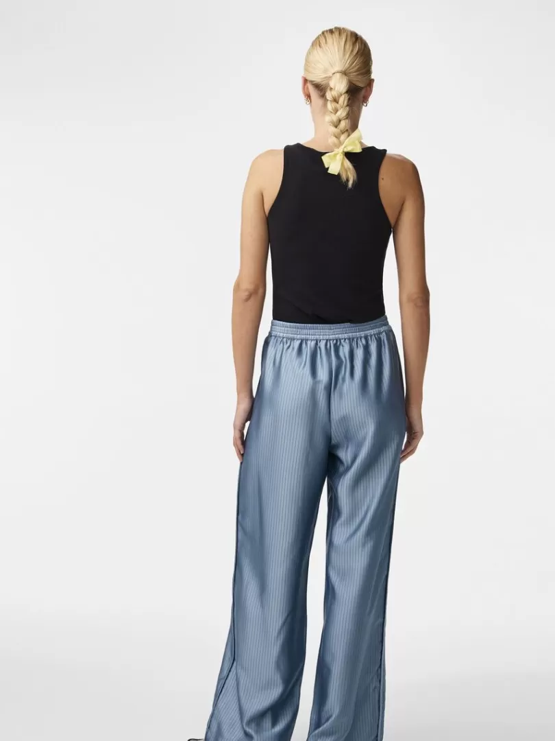 Trousers>Yas EMPI HIGH WAISTED TROUSERS ProvincialBlue