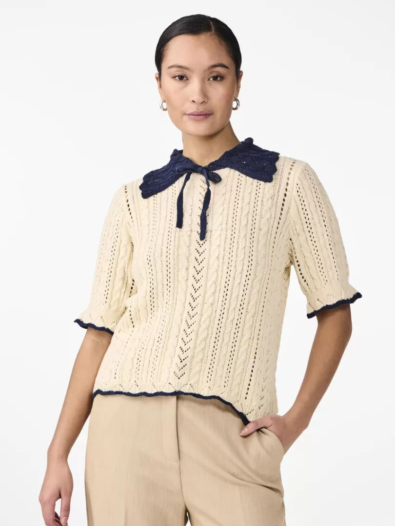 Knitwear>Yas EVIA KNITTED TOP Birch