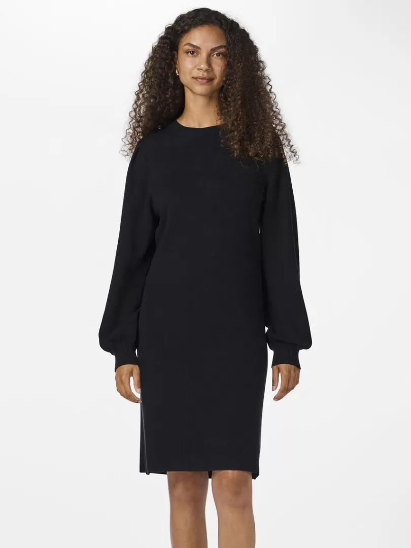 Knitwear | Dresses>Yas FONNY KNITTED DRESS Black