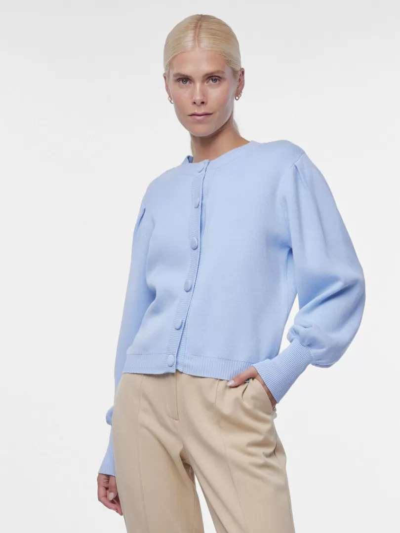 Knitwear>Yas FONNY KNITTED CARDIGAN ClearSky