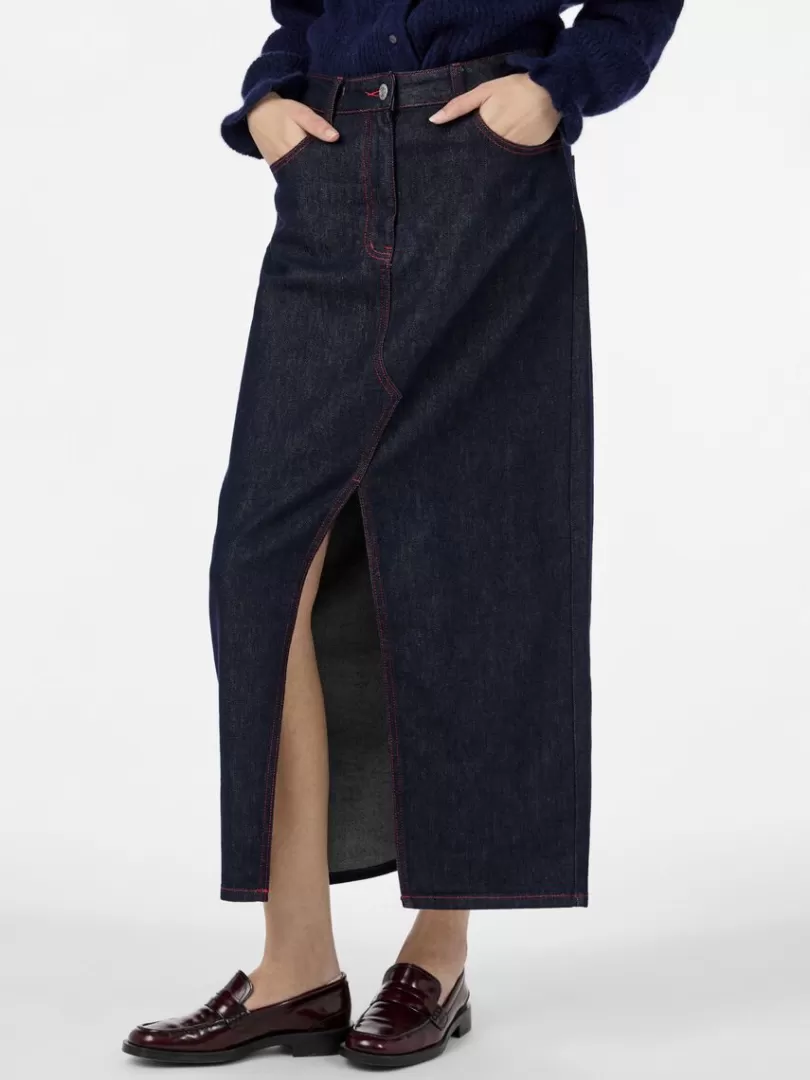 Skirts>Yas INDA DENIM SKIRT DarkBlueDenim