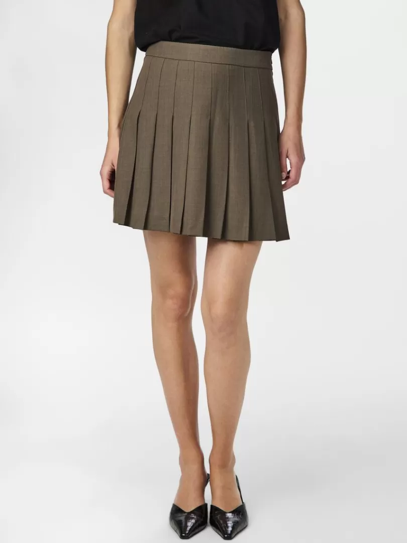 Skirts>Yas JULIET MINI SKIRT ChicoryCoffee