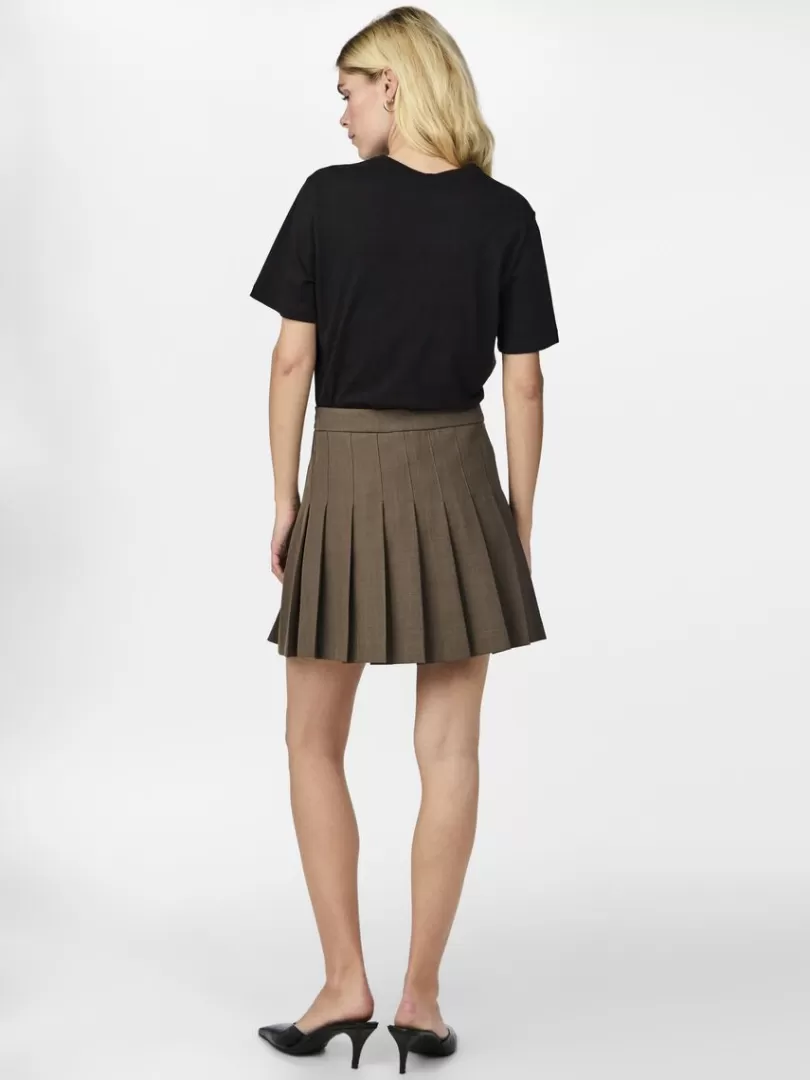 Skirts>Yas JULIET MINI SKIRT ChicoryCoffee