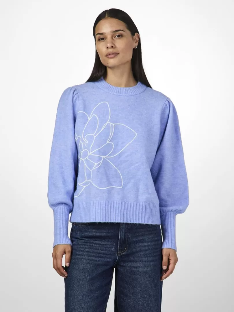 Knitwear>Yas JUVA KNITTED PULLOVER VistaBlue