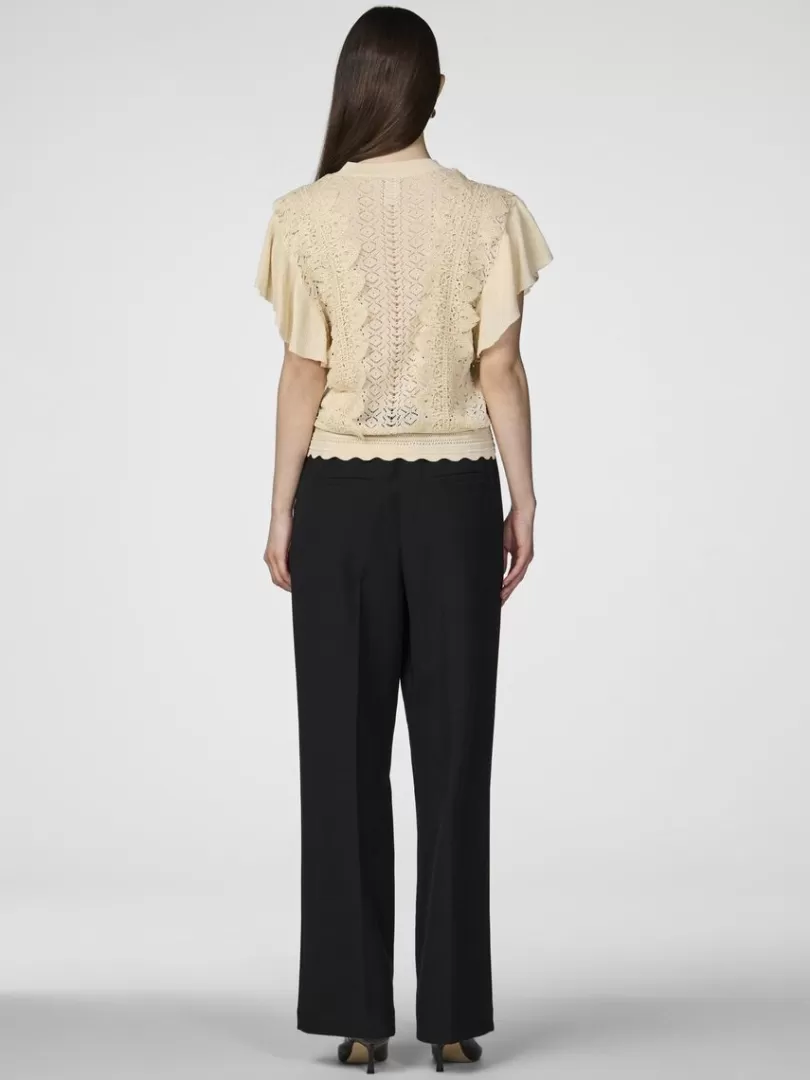 Knitwear | Tops & T-Shirts>Yas KILA KNITTED TOP Birch