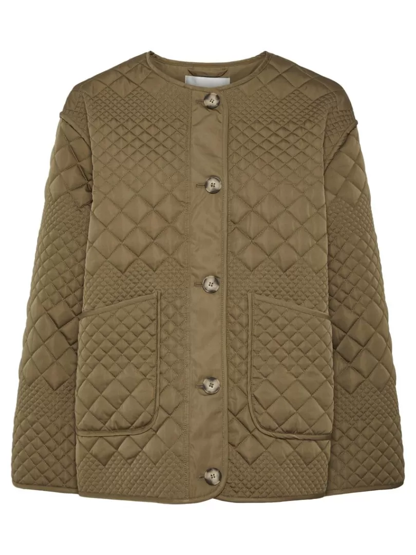 Outerwear>Yas LAURIE PADDED JACKET Capers