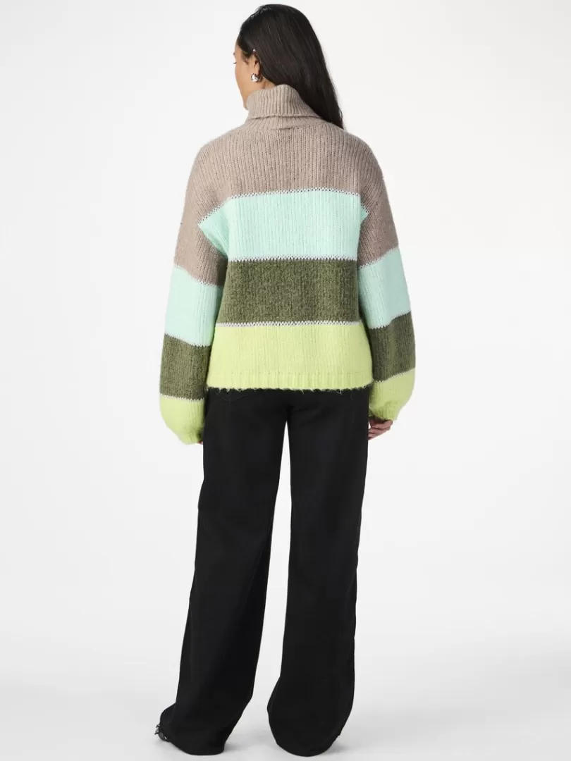 Knitwear | Tops & T-Shirts>Yas LICO TURTLENECK LettuceGreen