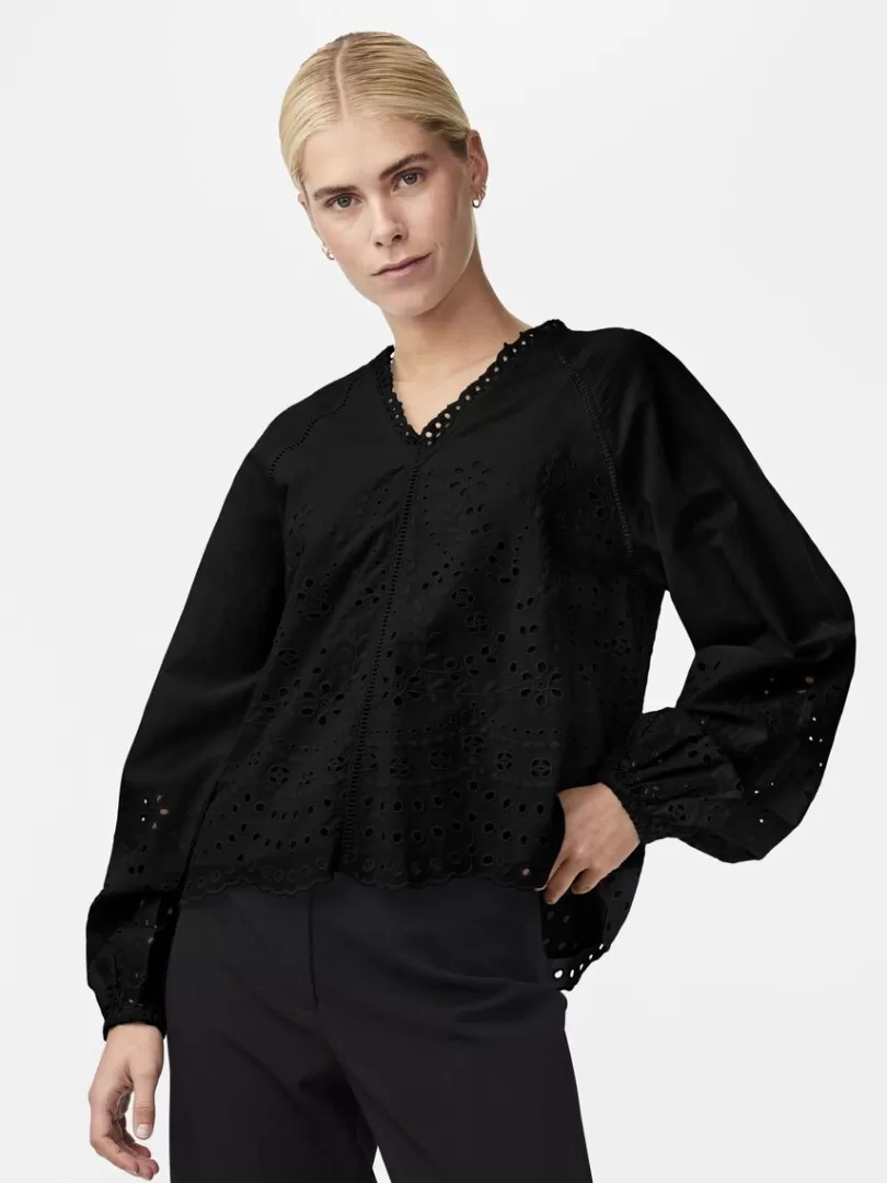 Tops & T-Shirts>Yas LUMA BLOUSE Black