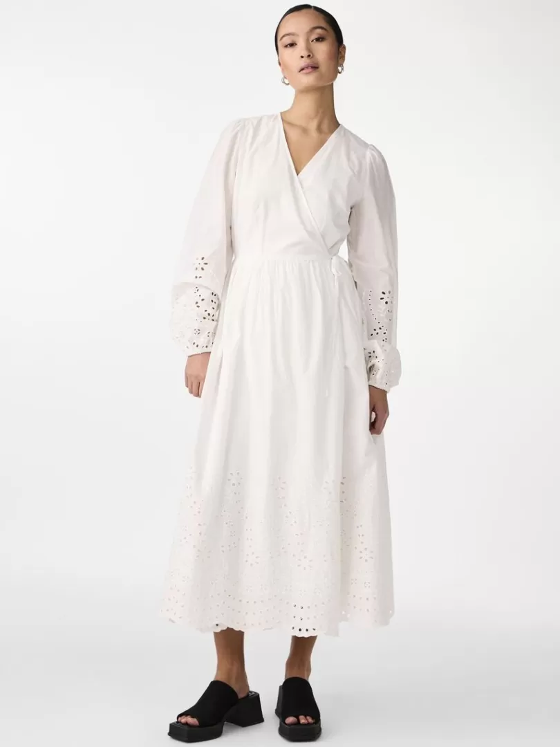 Dresses>Yas LUMA WRAP DRESS StarWhite