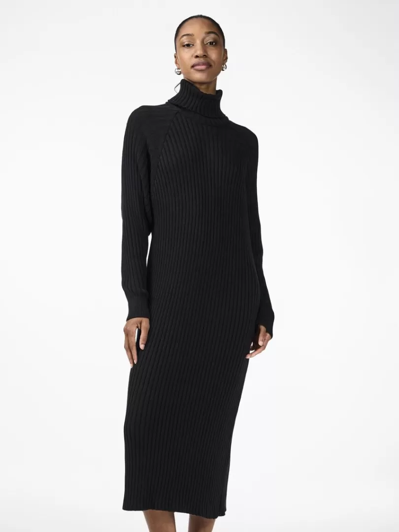 Knitwear | Dresses>Yas MAVI KNITTED DRESS Black