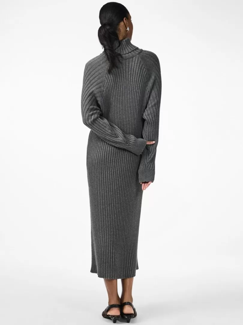 Knitwear | Dresses>Yas MAVI KNITTED DRESS MediumGreyMelange