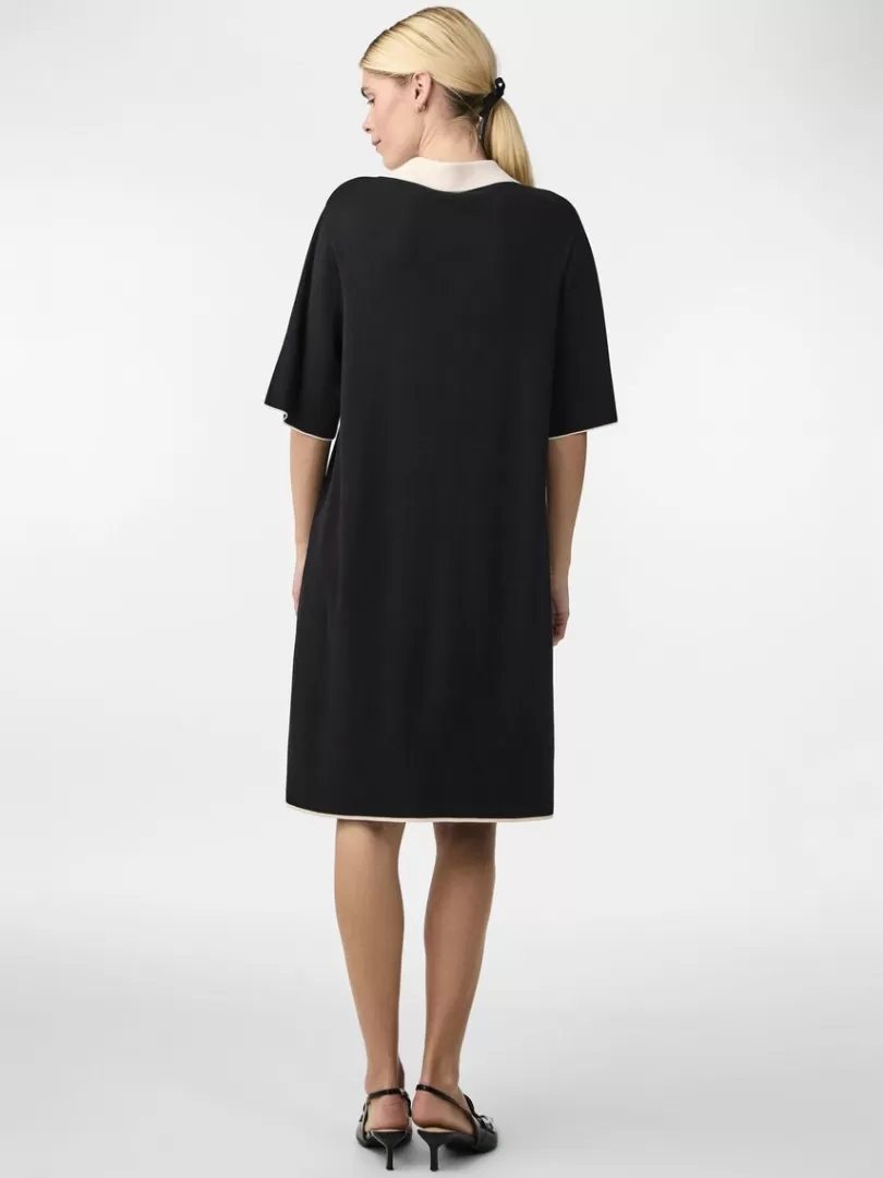 Knitwear | Dresses>Yas MILLE KNITTED DRESS Black