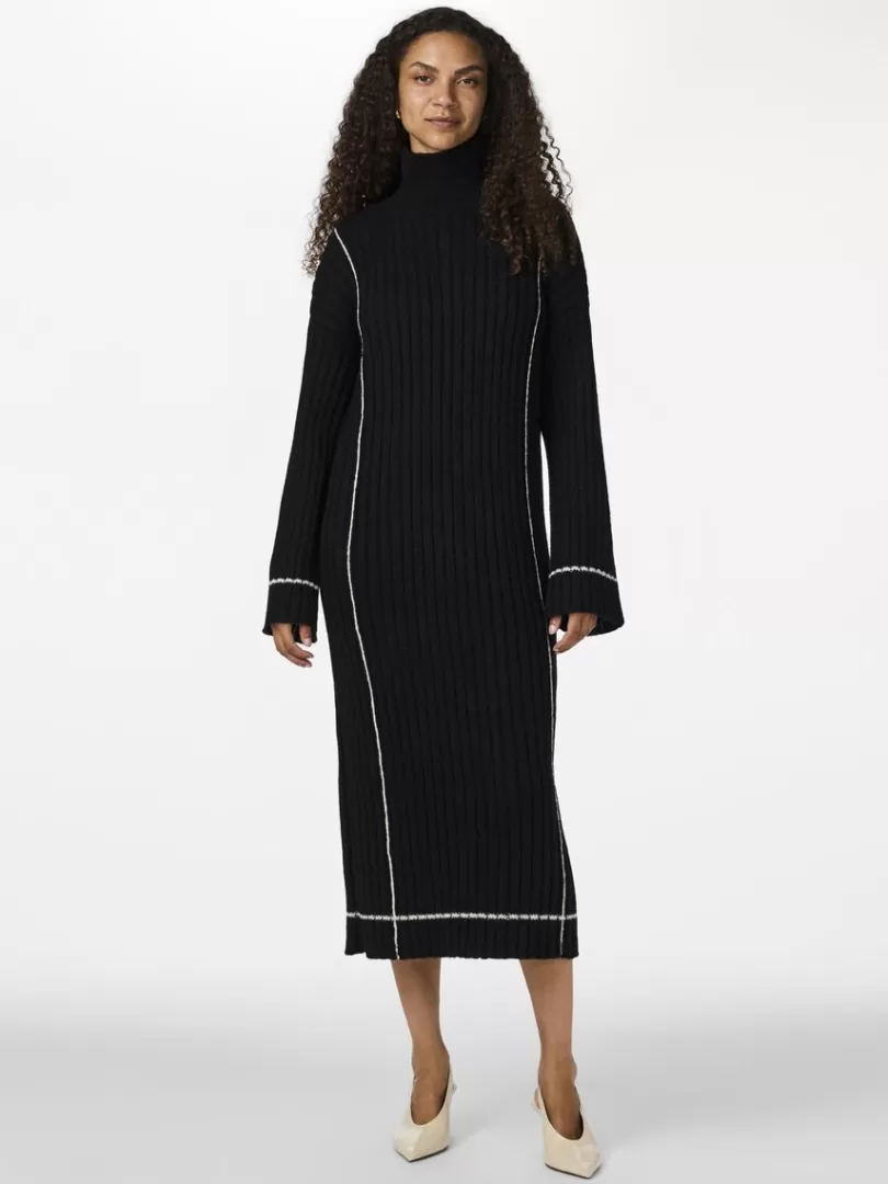 Knitwear | Dresses>Yas MILLIE KNITTED DRESS Black