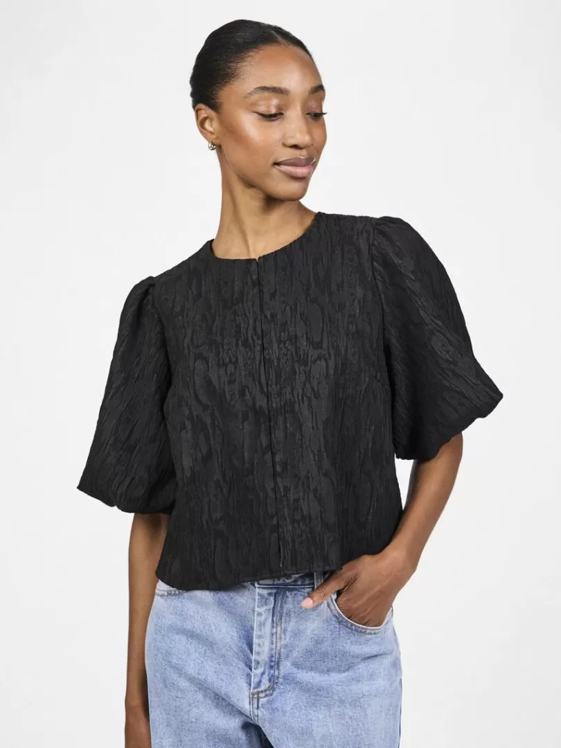 Tops & T-Shirts>Yas MINU BLOUSE Black