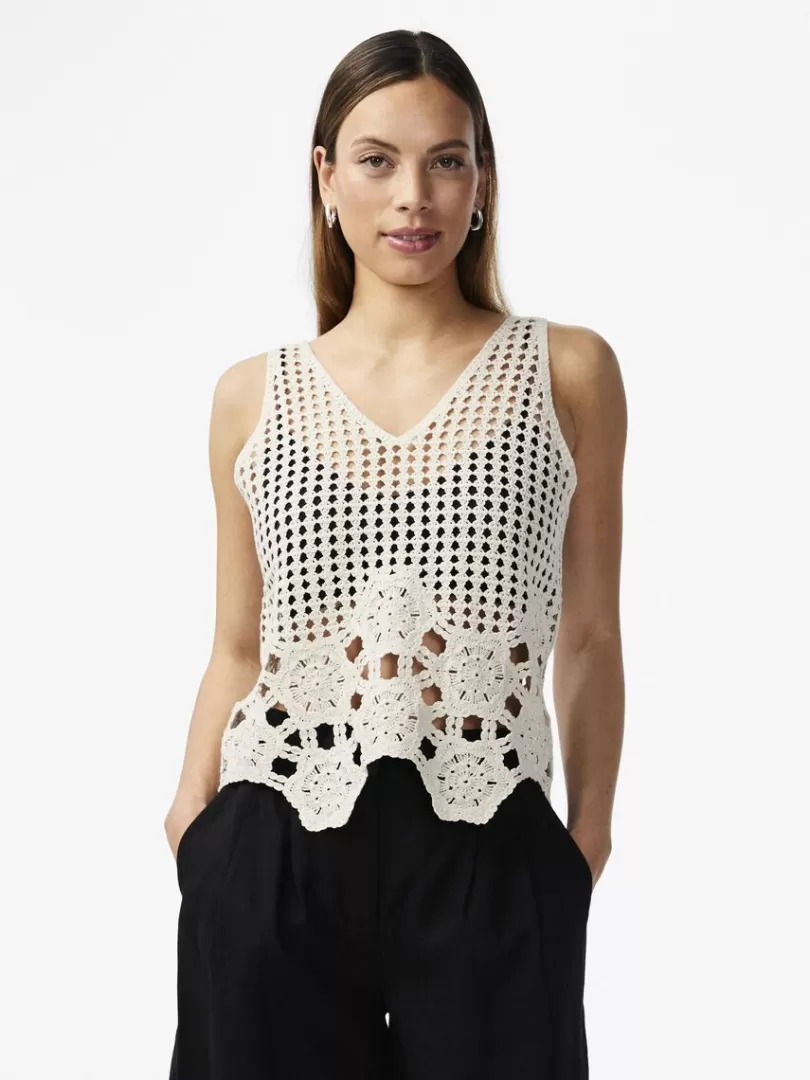 Tops & T-Shirts>Yas NOLA SLEEVELESS TOP Birch