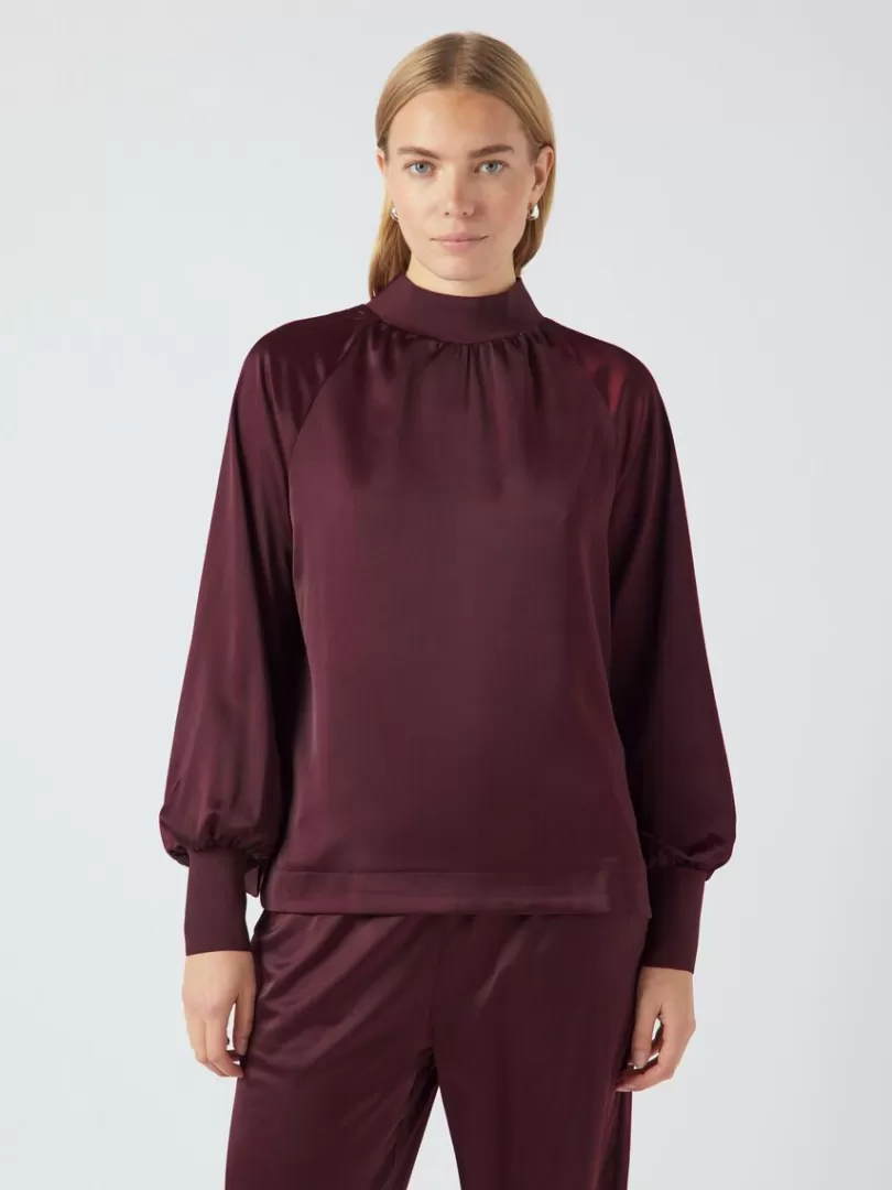 Tops & T-Shirts>Yas PELANA BLOUSE DecadentChocolate