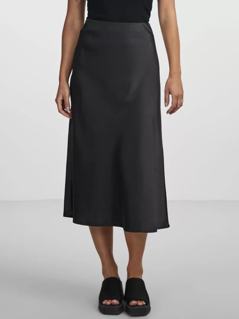 Skirts>Yas PELLA MIDI SKIRT Black