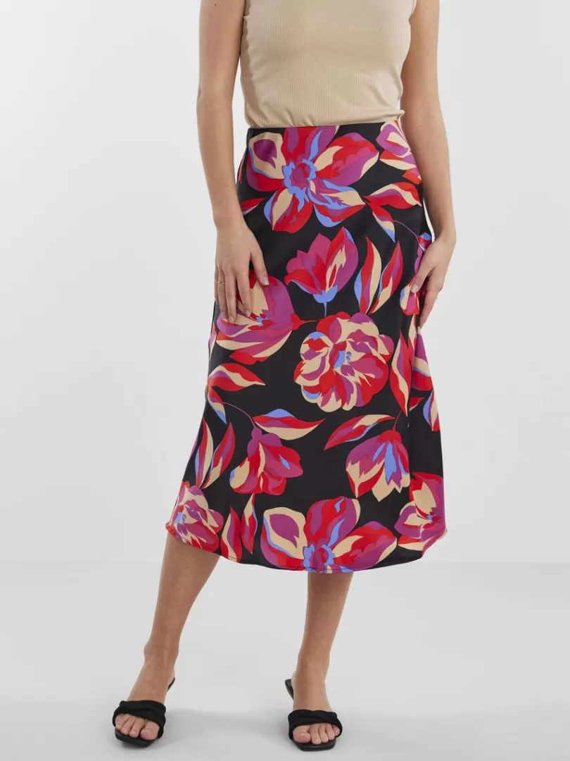 Skirts>Yas PELLA MIDI SKIRT Black