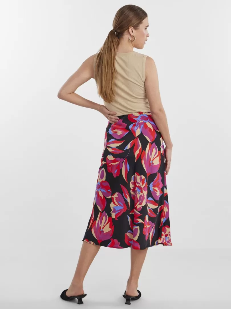 Skirts>Yas PELLA MIDI SKIRT Black