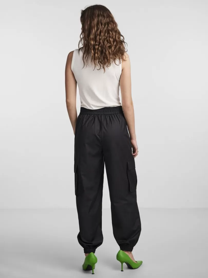 Trousers>Yas PENNI CARGO TROUSERS Black