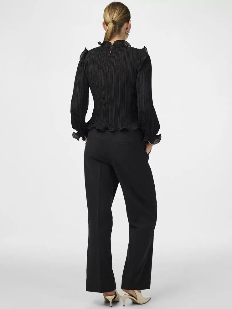 Tops & T-Shirts>Yas PHILINA LONG SLEEVED TOP Black