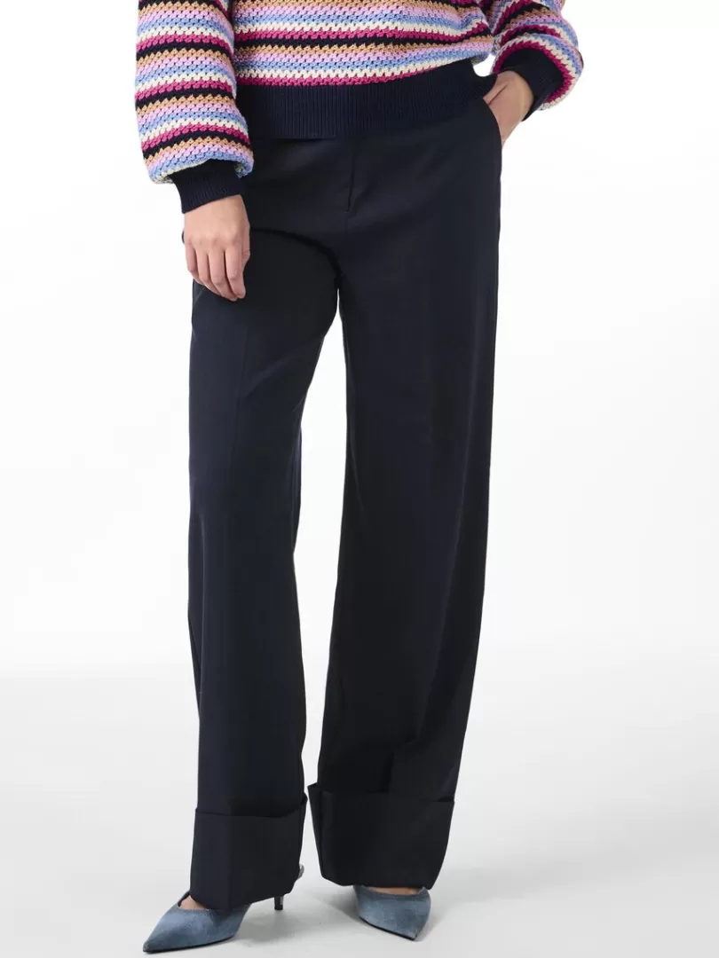 Trousers>Yas PILA TROUSERS NavyBlazer