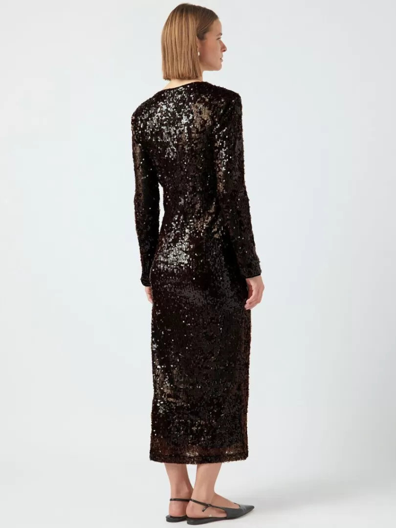 Dresses>Yas PIO MIDI DRESS DecadentChocolate