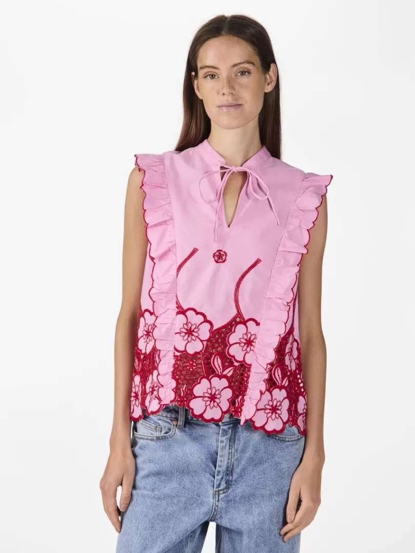 Tops & T-Shirts>Yas SANDRA SLEEVELESS TOP BegoniaPink