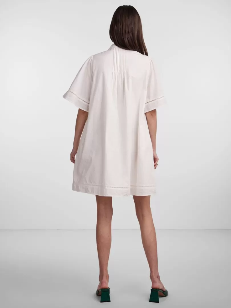 Dresses>Yas SANNY SHIRT DRESS StarWhite