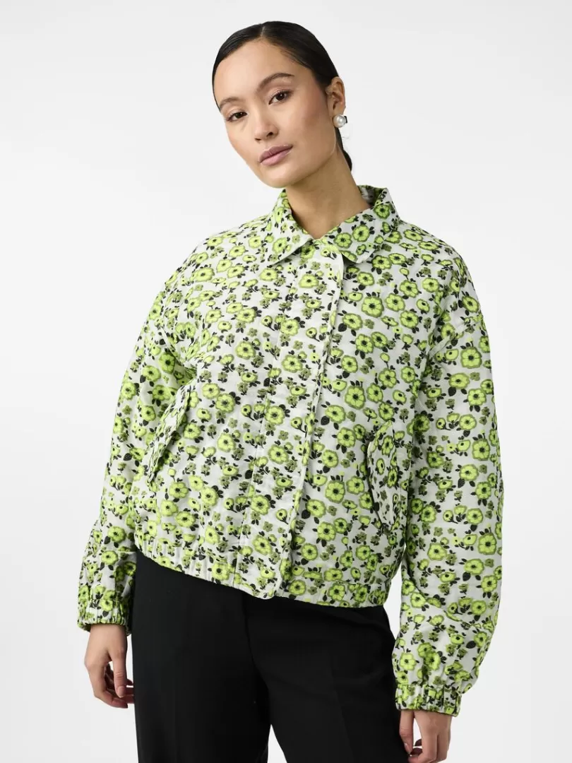 Outerwear>Yas SHUNA BOMBER JACKET WildLime