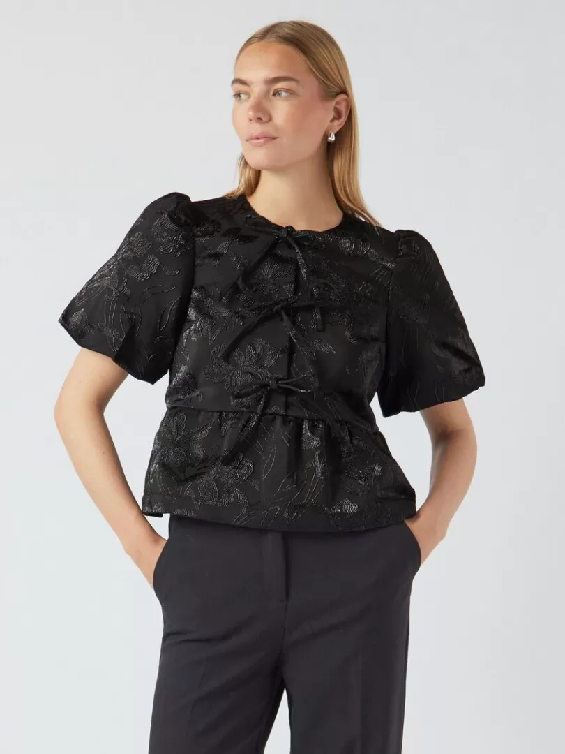 Tops & T-Shirts>Yas SONYA BLOUSE Black