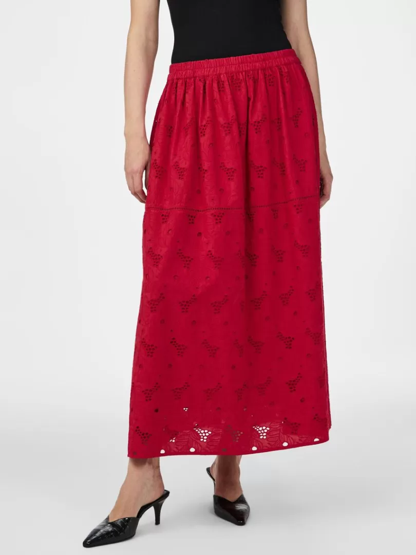 Skirts>Yas SUNSI MIDI SKIRT RacingRed