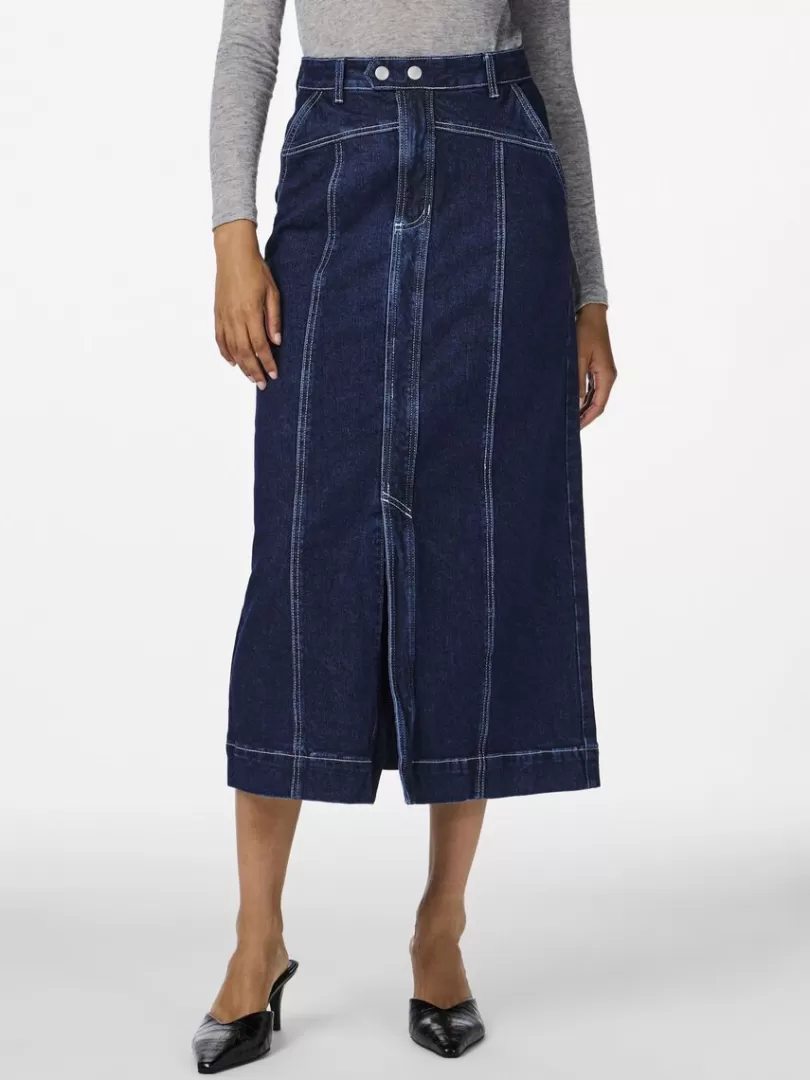 Skirts>Yas TELA DENIM SKIRT DarkBlueDenim