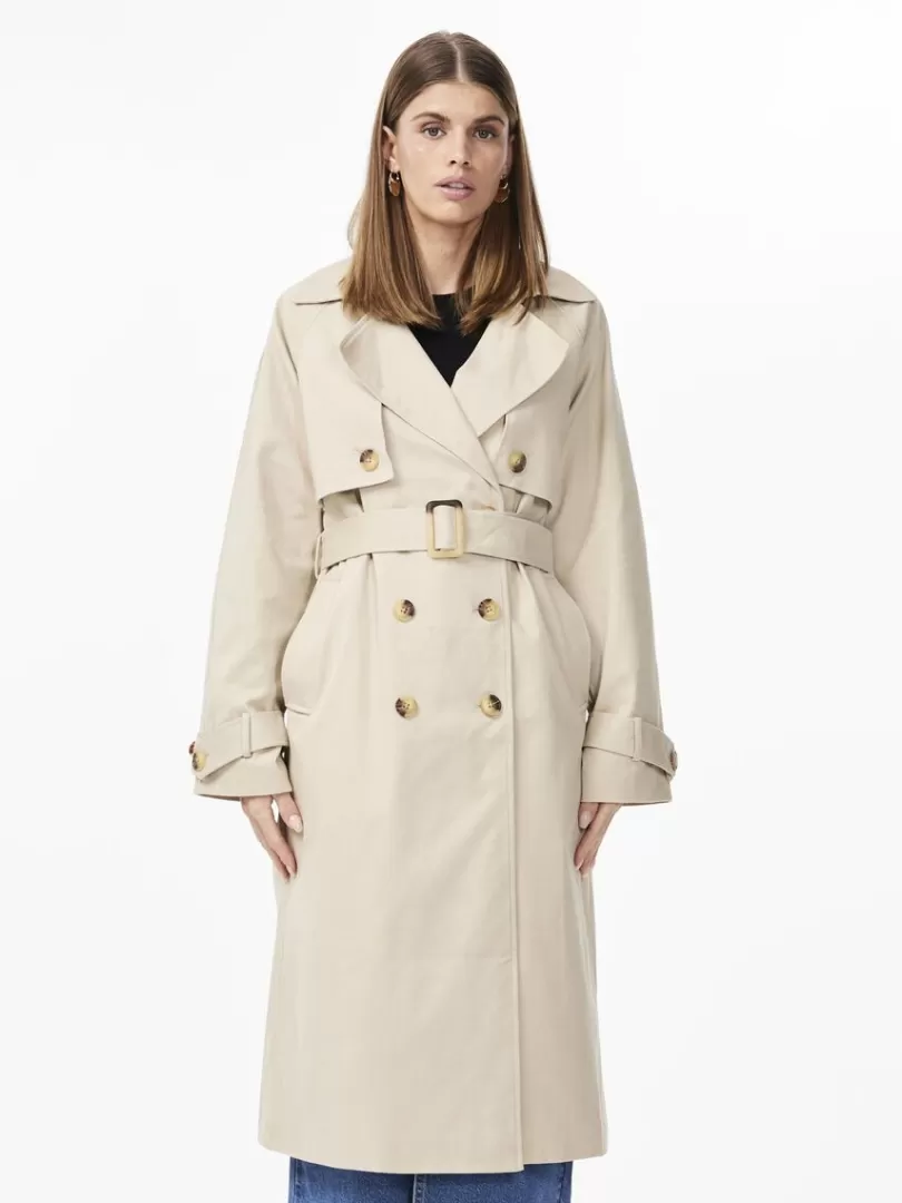 Outerwear>Yas TERONIMO TRENCHCOAT Doeskin